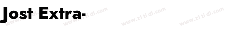 Jost Extra字体转换